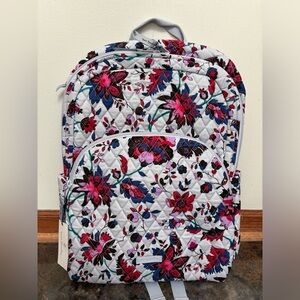 Vera Bradley Essential Large Cotton Backpack, Vineyard Floral